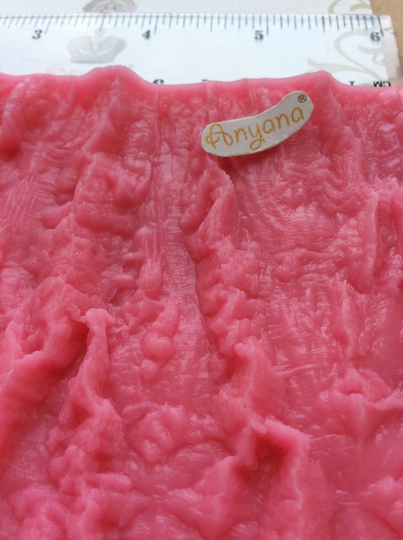 Anyana Fondant Impression Mats tree bark texture fondant impression lace mold forest party Silicone imprint mold wood Cake Decorating Supplies for crust Wedding cake Decoration tools easy to use - Image 5